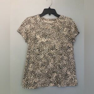 Athleta Size Small Short Sleeve Animal Print T Shirt